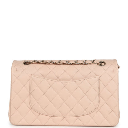 Chanel Medium Classic Double Flap Light Beige Caviar Light Gold Hardware