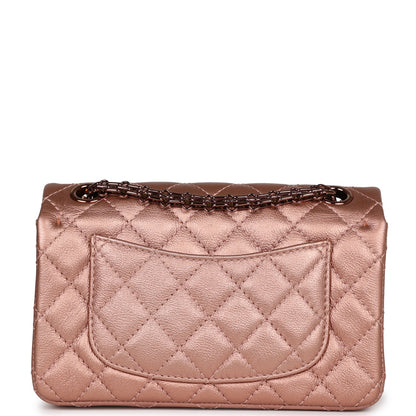 Chanel Mini Reissue 224 2.55 Flap Rose Gold Calfskin Rose Gold Hardware