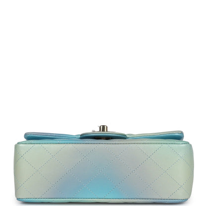 Chanel Mini Rectangular Flap Bag Iridescent Ombre Lambskin Light Gold Hardware