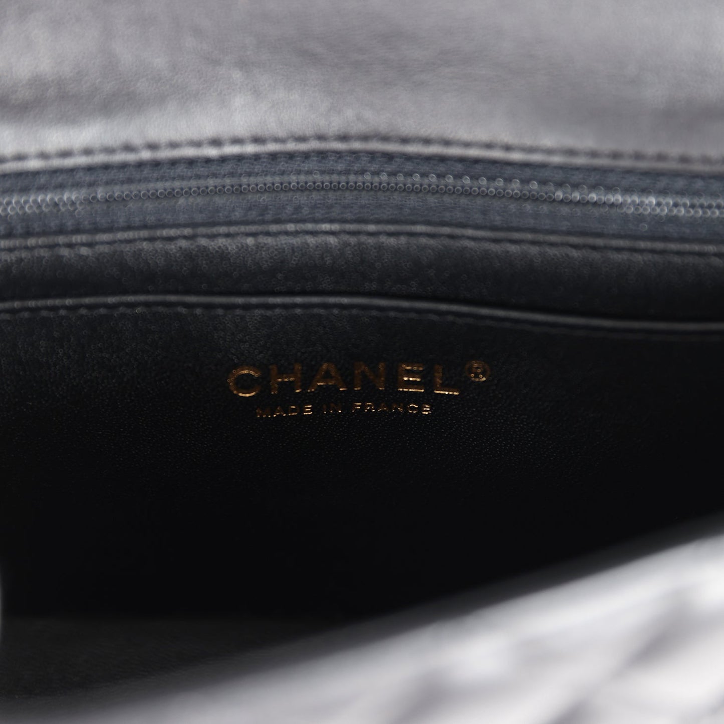 Chanel Mini Classic Rectangular Flap Bag Black Lambskin Light Gold Hardware