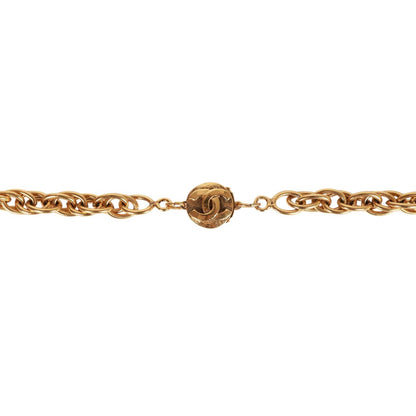 Chanel Vintage Gold Gripoix Byzantine Cross Pendant Necklace