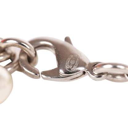 Chanel Crystal Imitation Pearl CC Sautoir Long Necklace