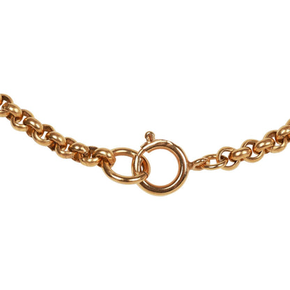 Chanel Vintage Gold CC Heart Pendant Necklace