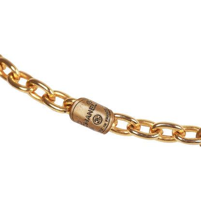 Chanel Vintage 24K Gold Plated Multi Charm CC Logo Necklace