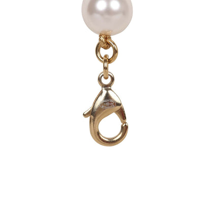 Chanel Layered Pearl, Gripoix, and Strass Gold Metal Fish Head Logo Necklace