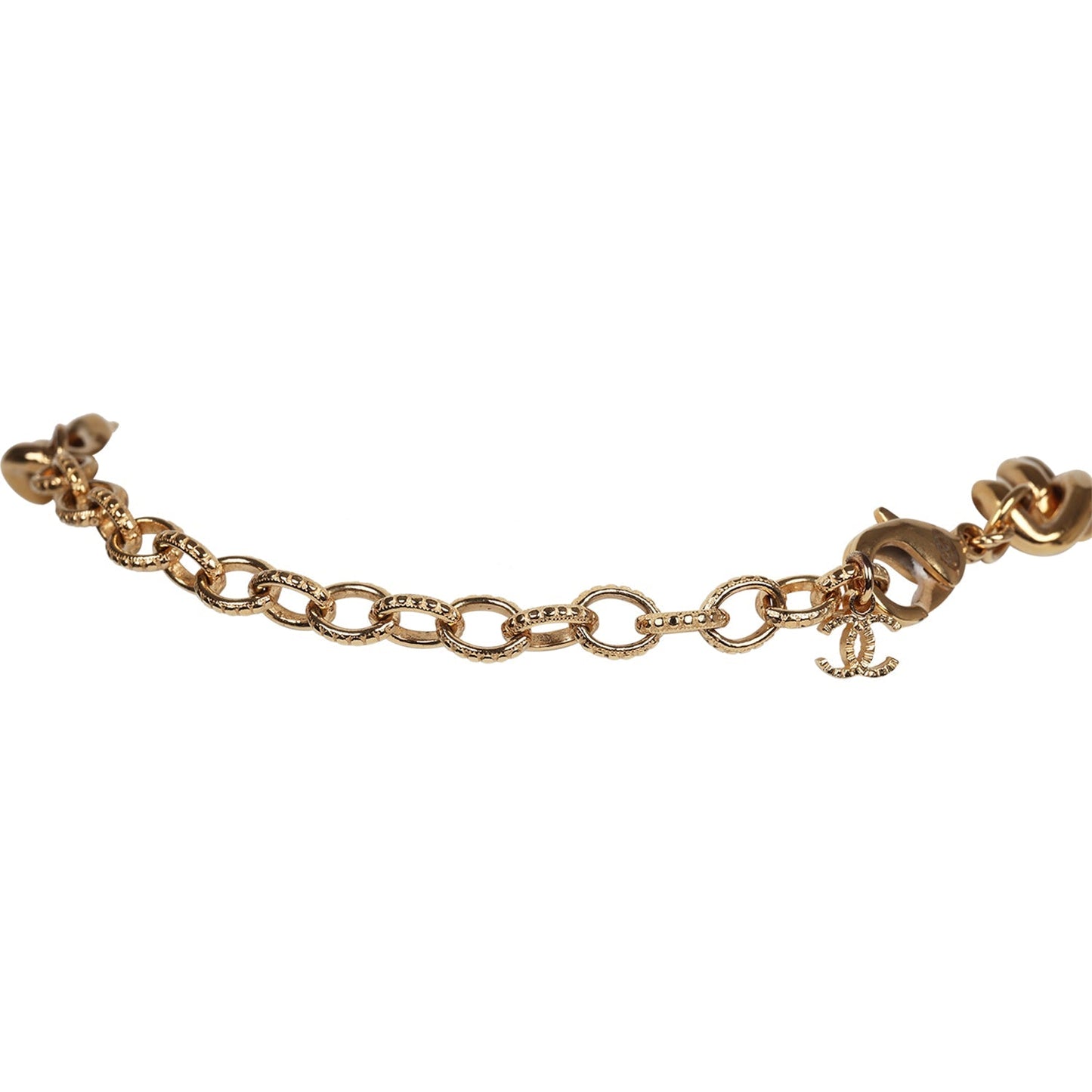 Chanel Layered Pearl Cluster Necklace Gold Hardware