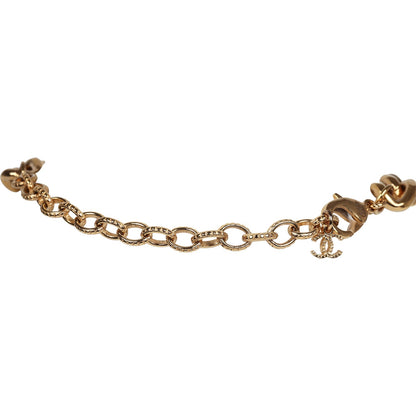 Chanel Layered Pearl Cluster Necklace Gold Hardware