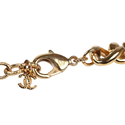 Chanel Layered Pearl Cluster Necklace Gold Hardware