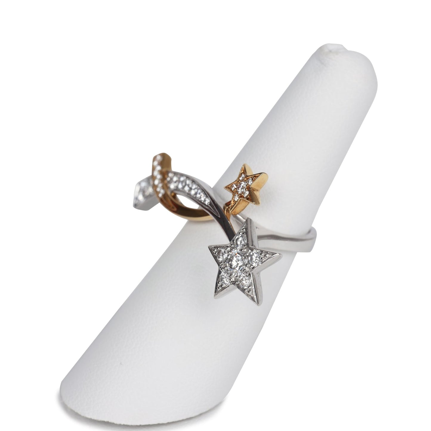 Chanel Etoile Filante Ring 18k White and Yellow Gold with Diamonds