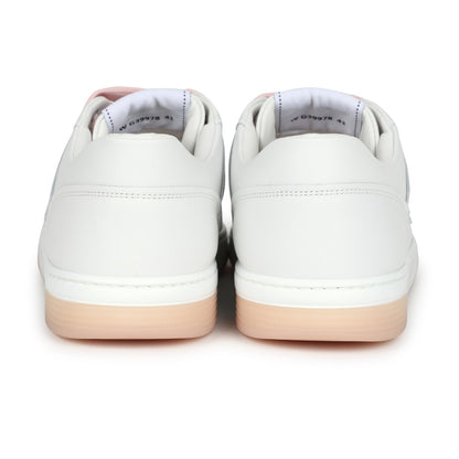 Chanel CC Low Top Sneakers White and Pink Calfskin 41 EU