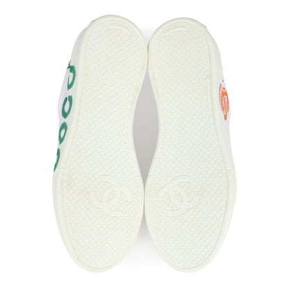 Chanel x Pharrell White Multi-Color Canvas Sneakers 35.5 EU
