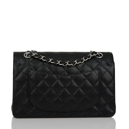 Chanel Small Classic Double Flap Black Caviar Silver Hardware