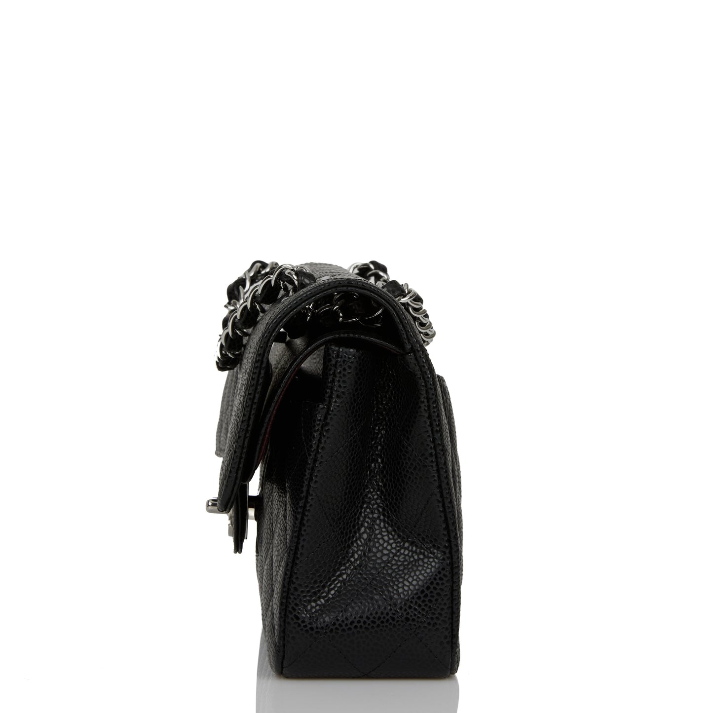 Chanel Small Classic Double Flap Black Caviar Silver Hardware