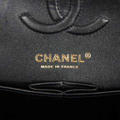 Chanel Small Classic Double Flap Hammered Gold Metallic Calfskin Gold Hardware