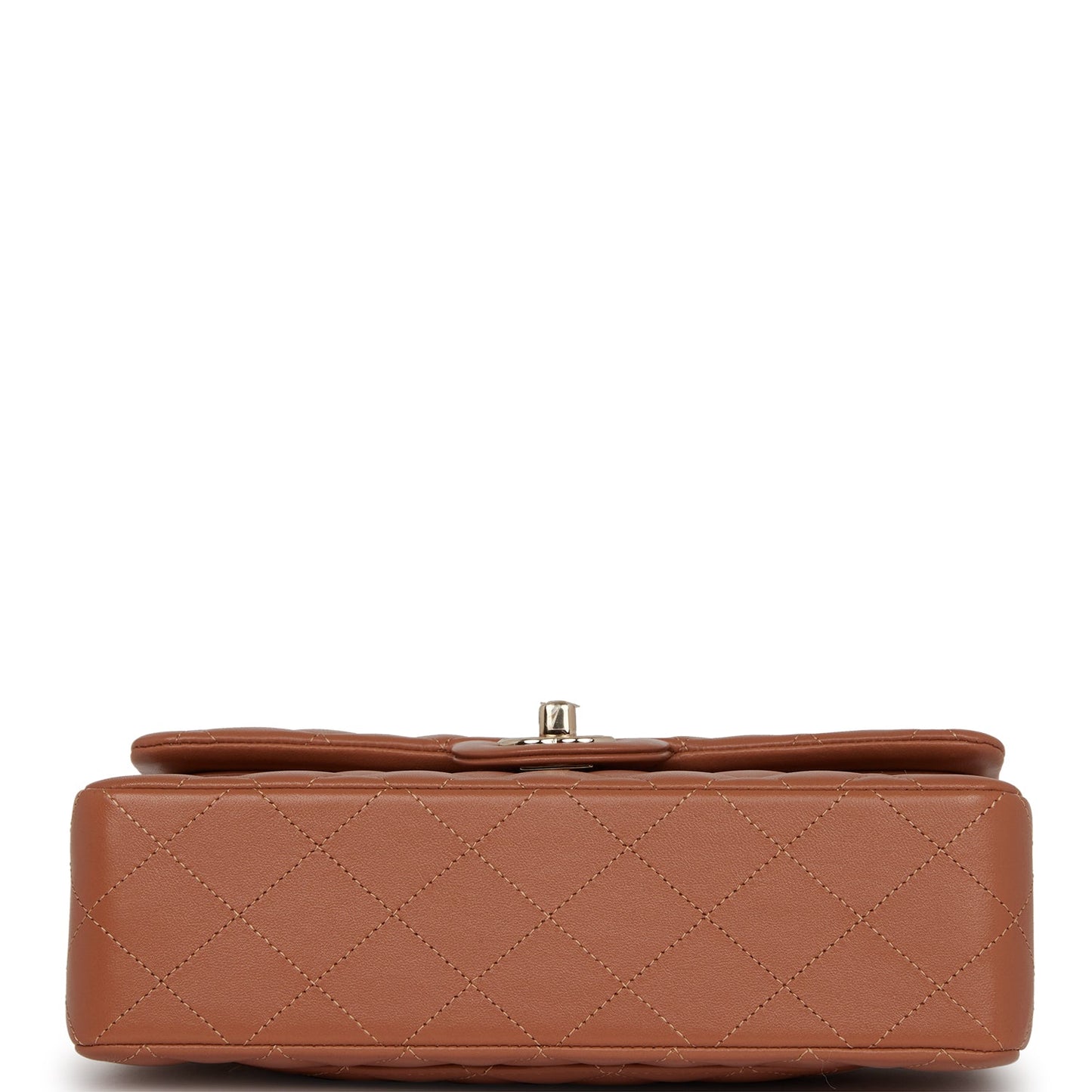 Chanel Small Classic Double Flap Bag Caramel Lambskin Light Gold Hardware