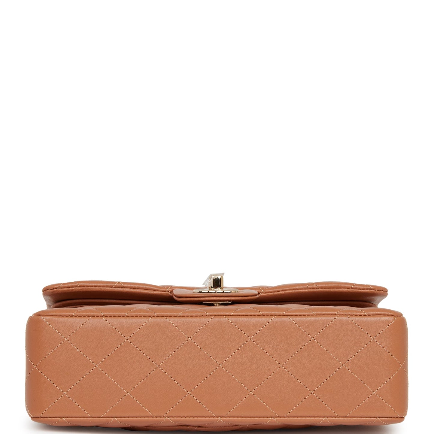 Chanel Small Classic Double Flap Bag Caramel Lambskin Light Gold Hardware
