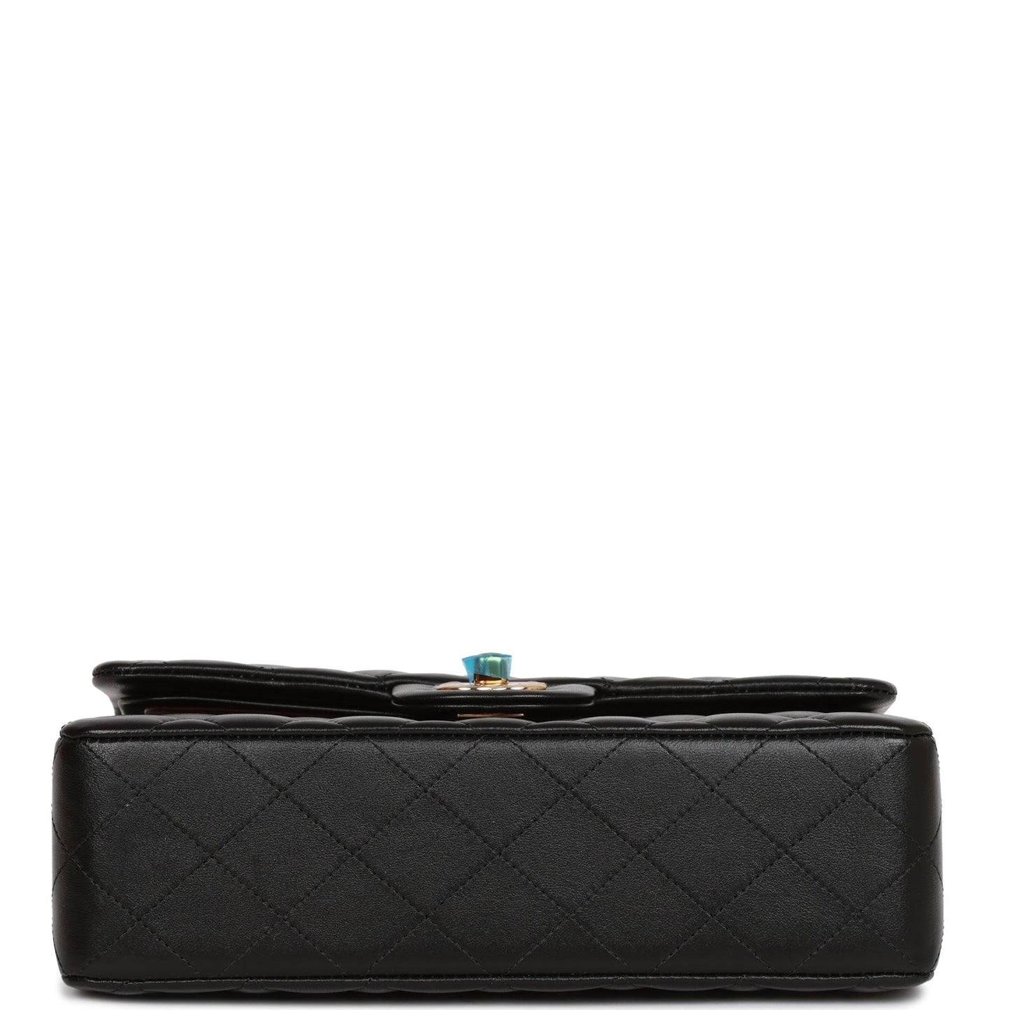 Chanel Small Classic Double Flap Black Lambskin Light Gold Hardware