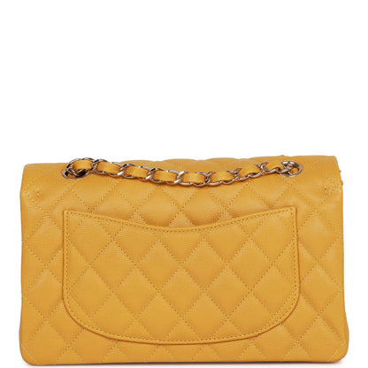 Chanel Small Classic Double Flap Yellow Caviar Light Gold Hardware