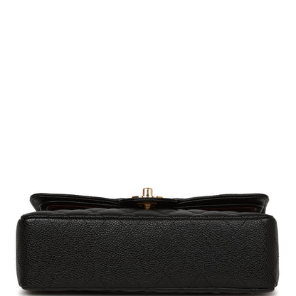 Chanel Small Classic Double Flap Bag Black Caviar Gold Hardware