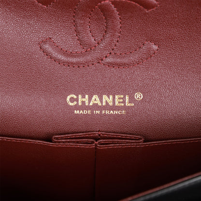 Chanel Small Classic Double Flap Bag Black Lambskin Gold Hardware