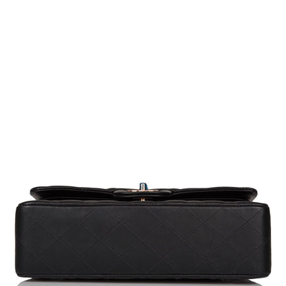Chanel Small Classic Double Flap Bag Black Lambskin Rose Gold Hardware