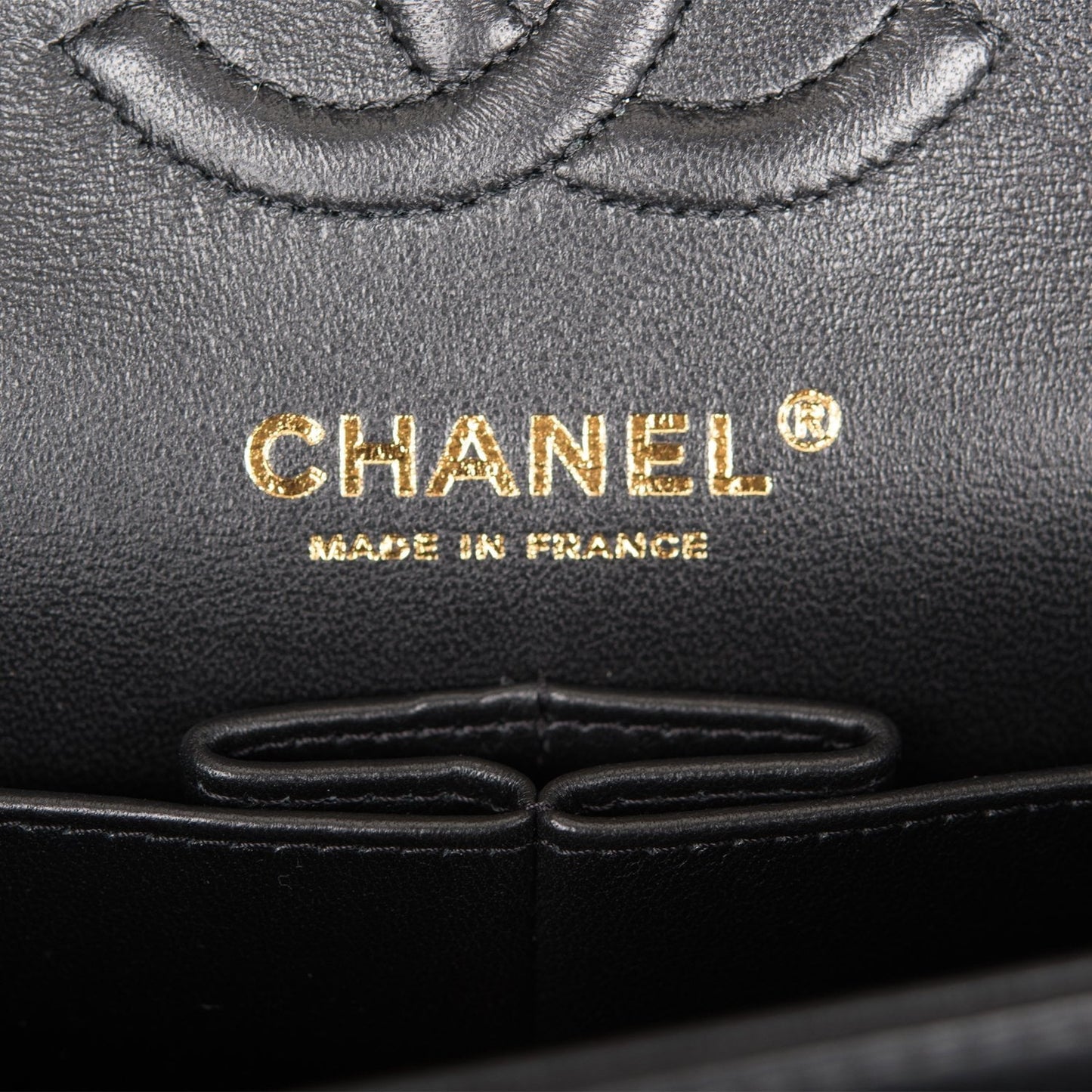 Chanel Small Classic Double Flap Bag Black Lambskin Rose Gold Hardware