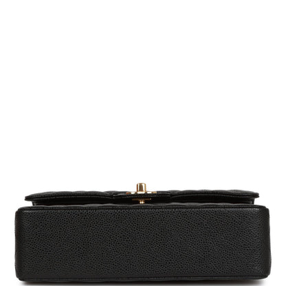 Chanel Small Classic Double Flap Black Caviar Gold Hardware