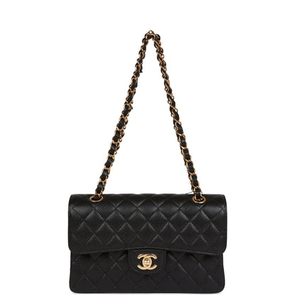 Chanel Small Classic Double Flap Black Caviar Gold Hardware