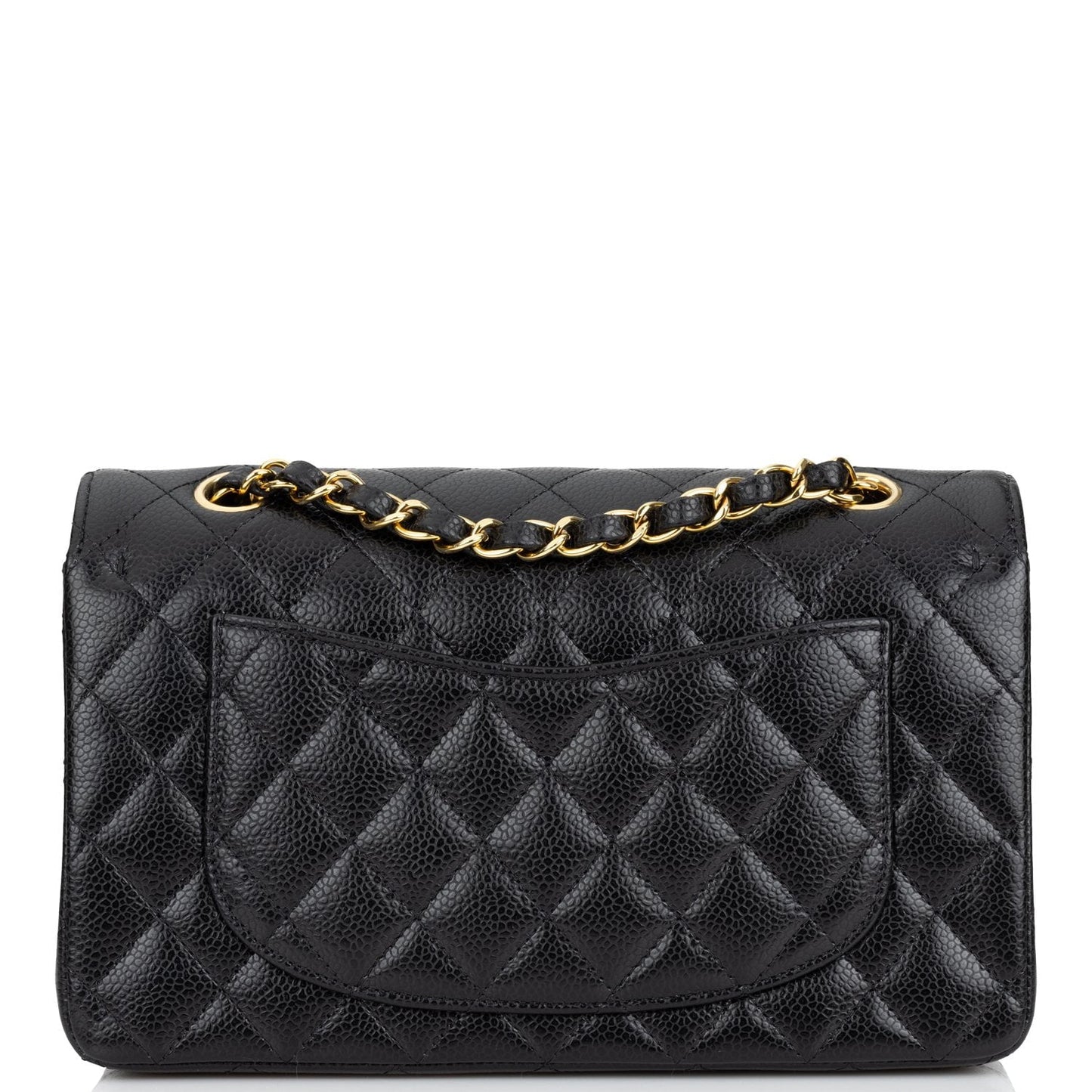 Chanel Small Classic Double Flap Black Caviar Gold Hardware