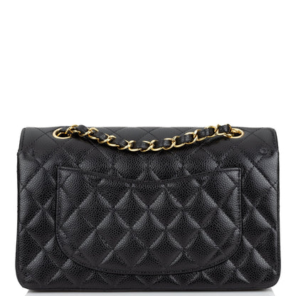 Chanel Small Classic Double Flap Black Caviar Gold Hardware