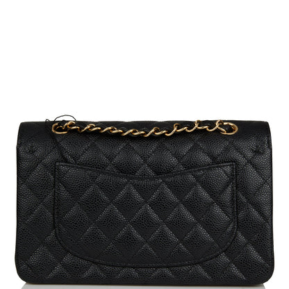 Chanel Small Classic Double Flap Black Caviar Gold Hardware