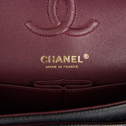 Chanel Small Classic Double Flap Black Caviar Gold Hardware