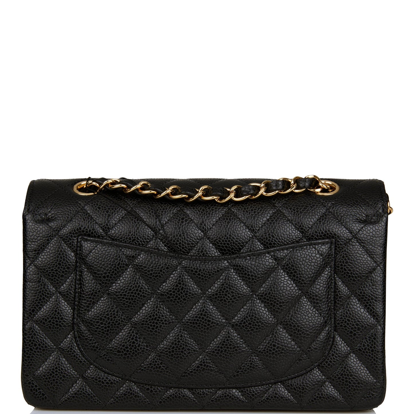 Chanel Small Classic Double Flap Black Caviar Gold Hardware