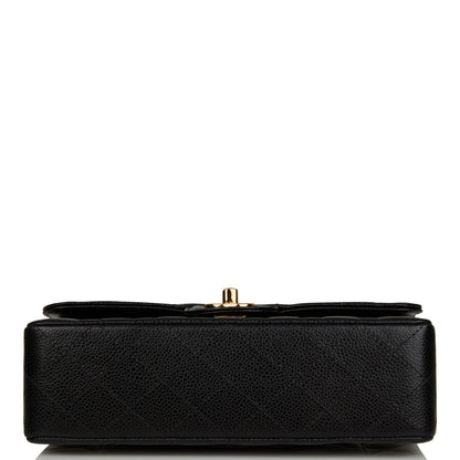 Chanel Small Classic Double Flap Black Caviar Gold Hardware