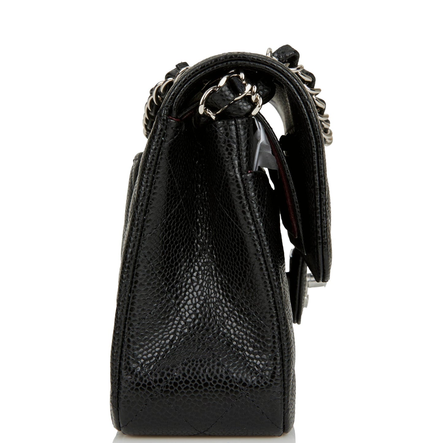 Chanel Small Classic Double Flap Black Caviar Silver Hardware