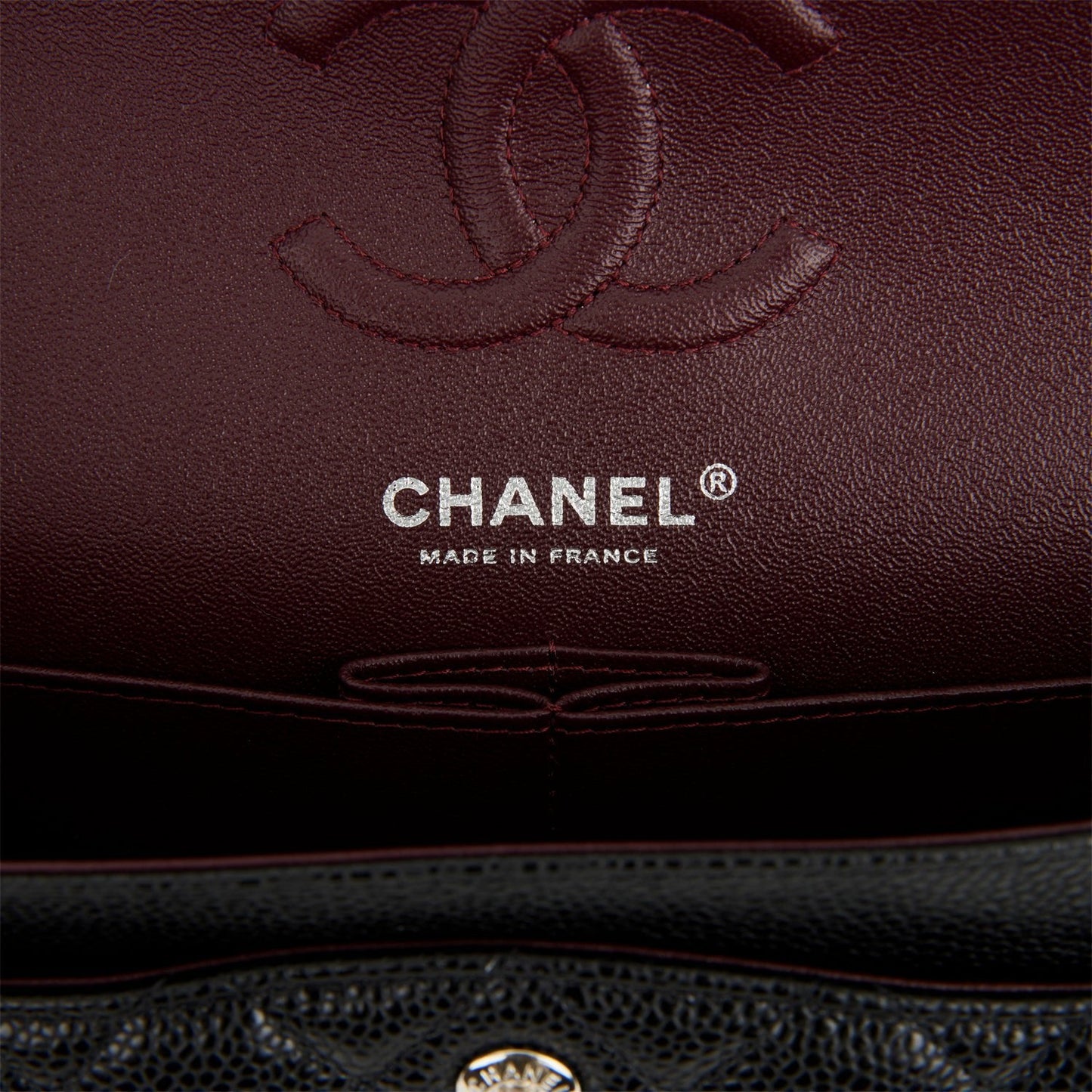 Chanel Small Classic Double Flap Black Caviar Silver Hardware