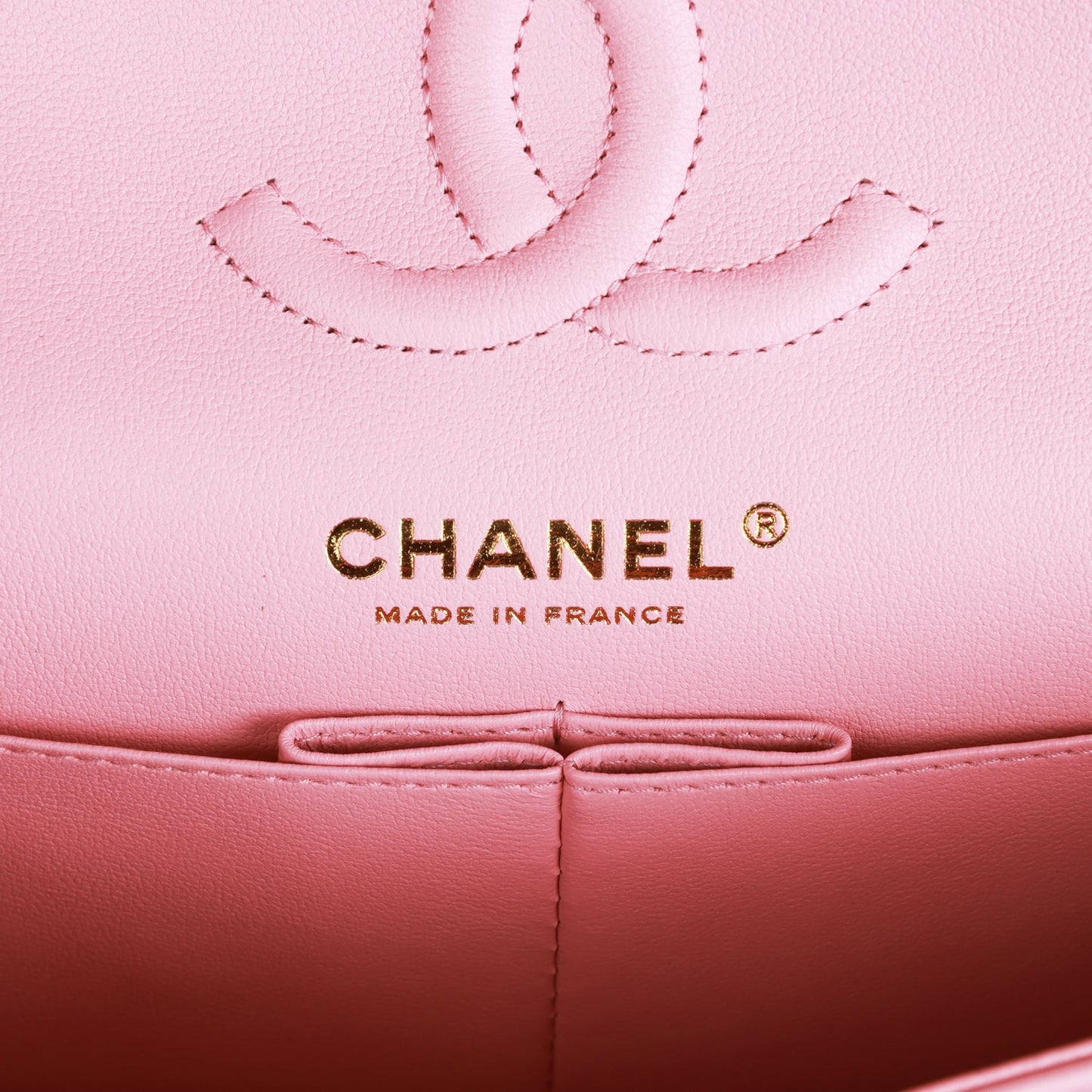 Chanel Small Classic Double Flap Pink Lambskin Light Gold Hardware