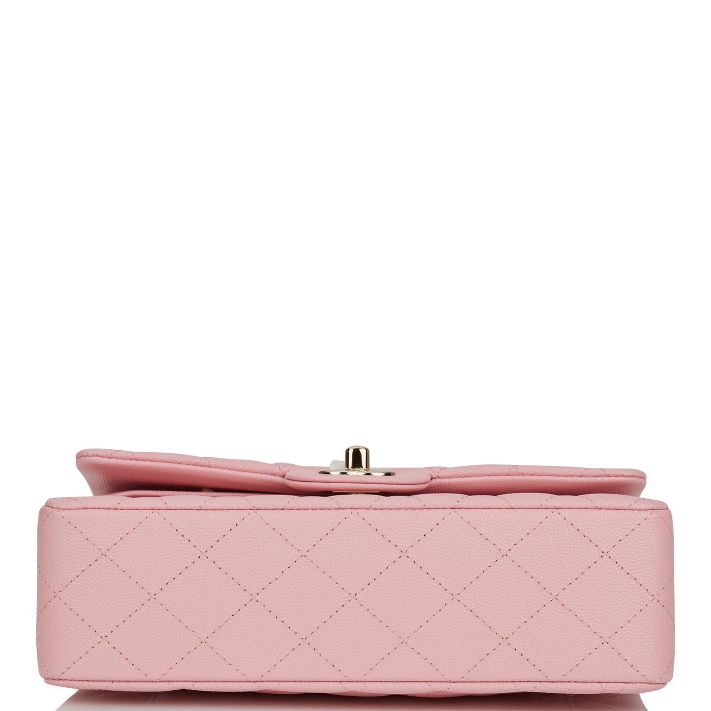 Chanel Small Classic Double Flap Pink Caviar Light Gold Hardware