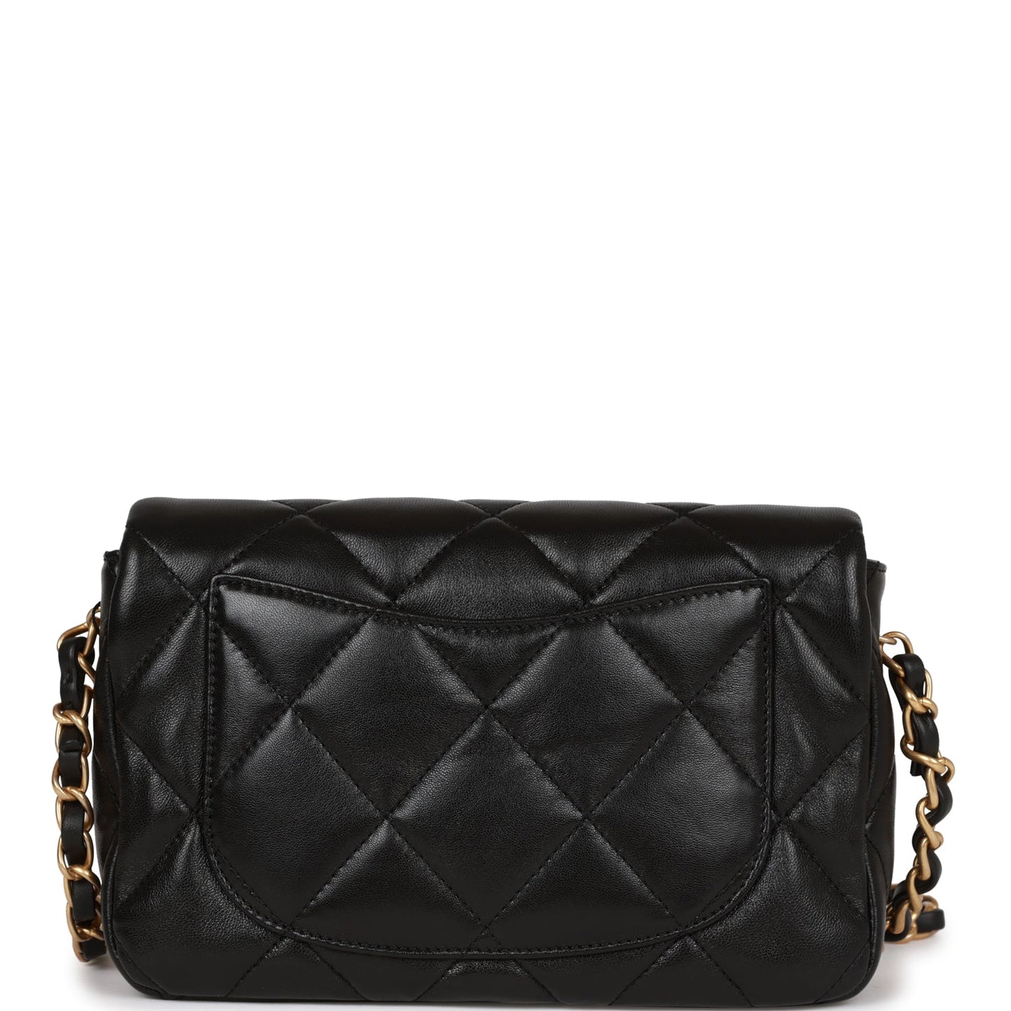 Chanel Heart Small Flap Bag Black Lambskin Antique Gold Hardware