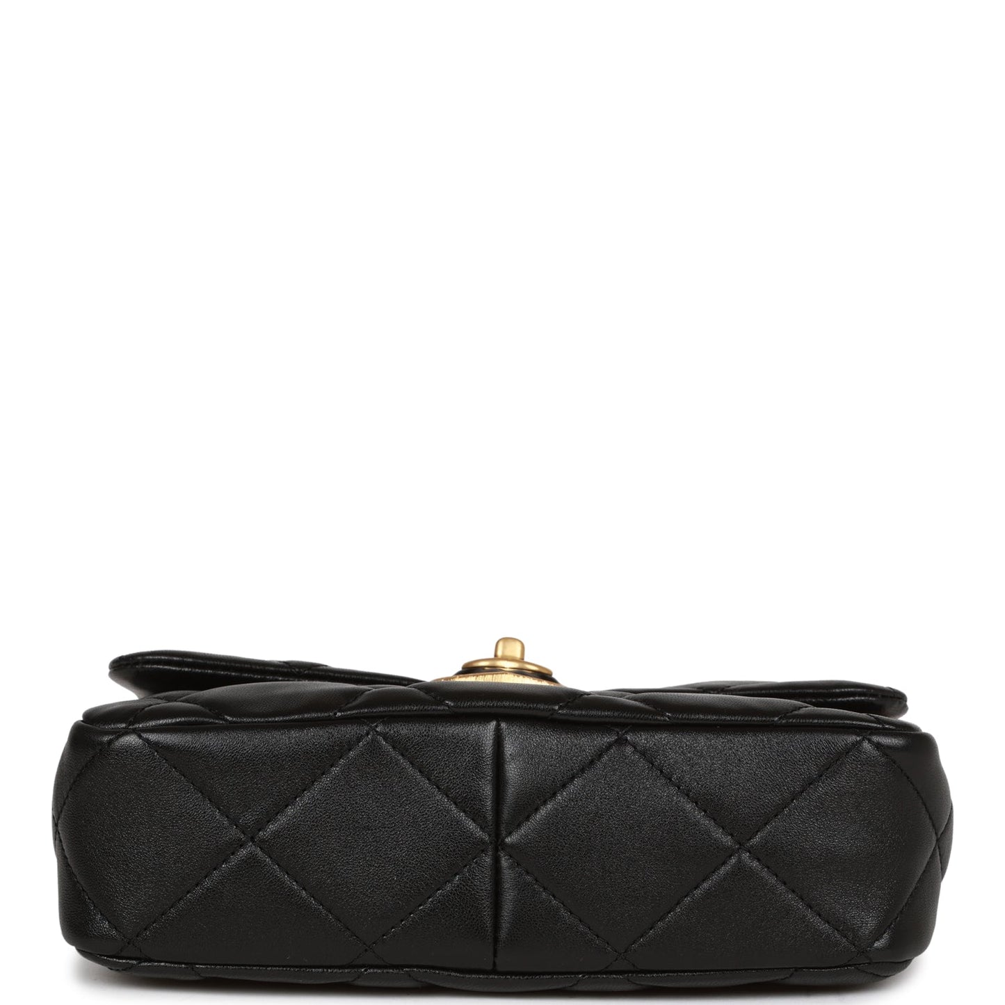Chanel Heart Small Flap Bag Black Lambskin Antique Gold Hardware