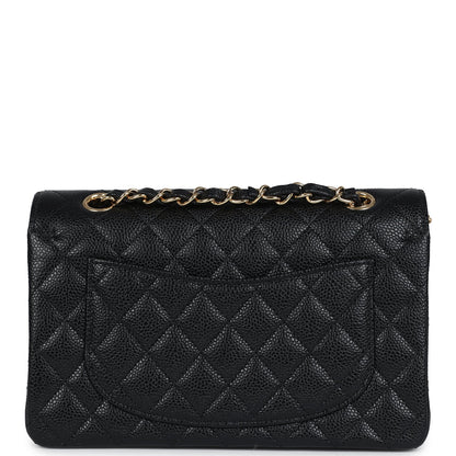 Chanel Small Classic Double Flap Bag Black Caviar Gold Hardware