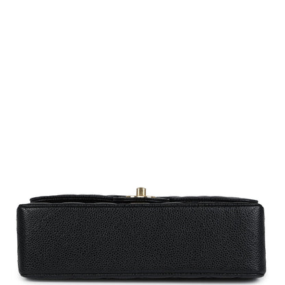Chanel Small Classic Double Flap Bag Black Caviar Gold Hardware