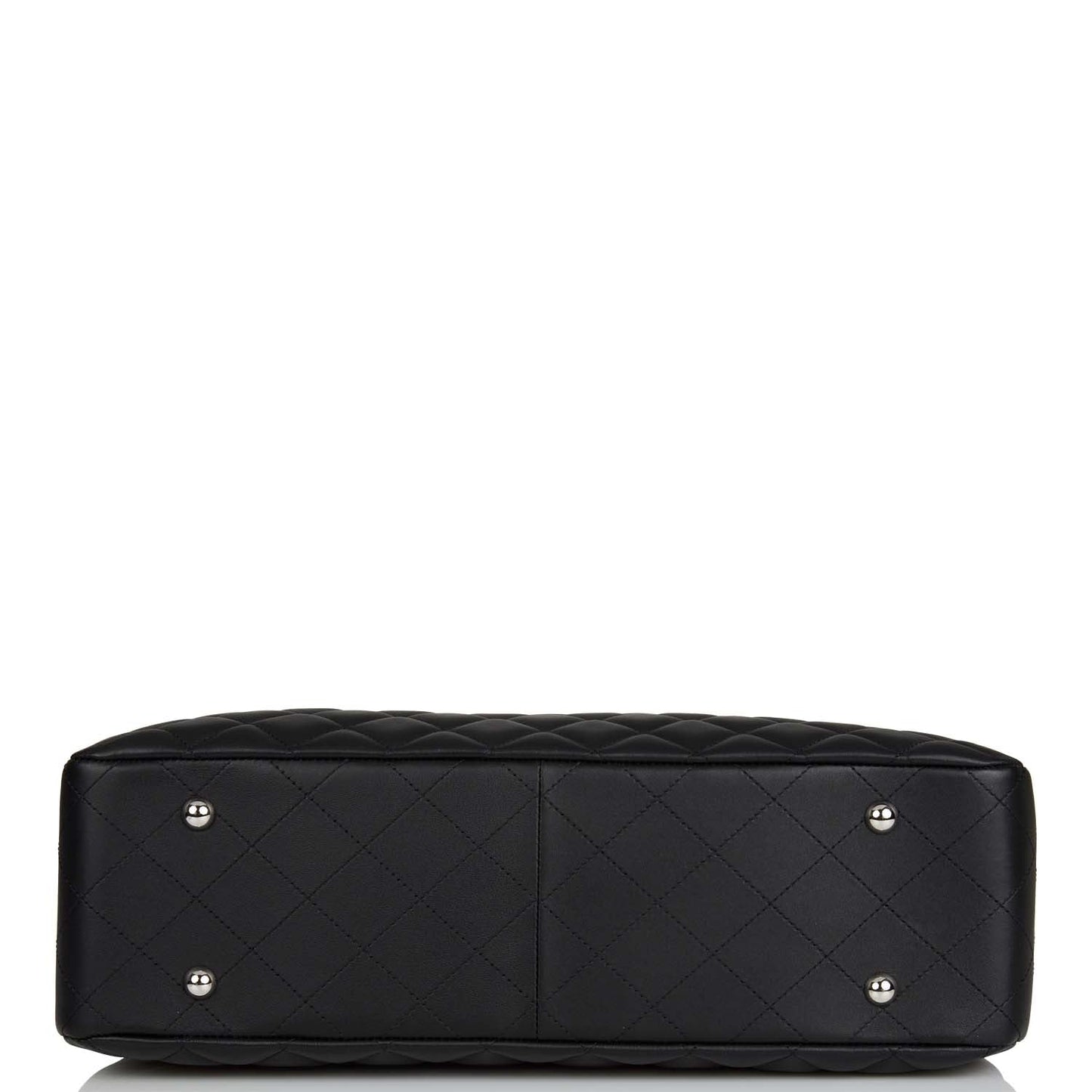 Chanel Timeless Tote Bag Black Calfskin Silver Hardware