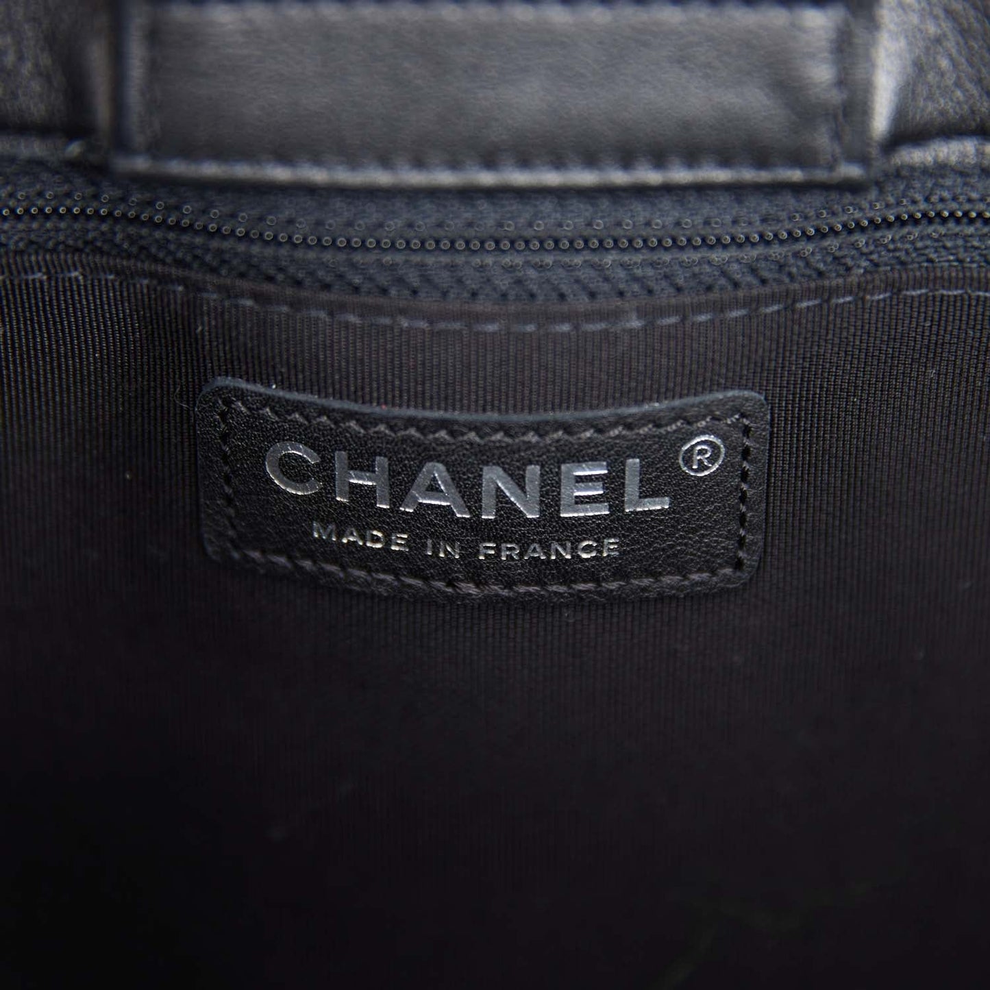 Chanel Timeless Tote Bag Black Calfskin Silver Hardware