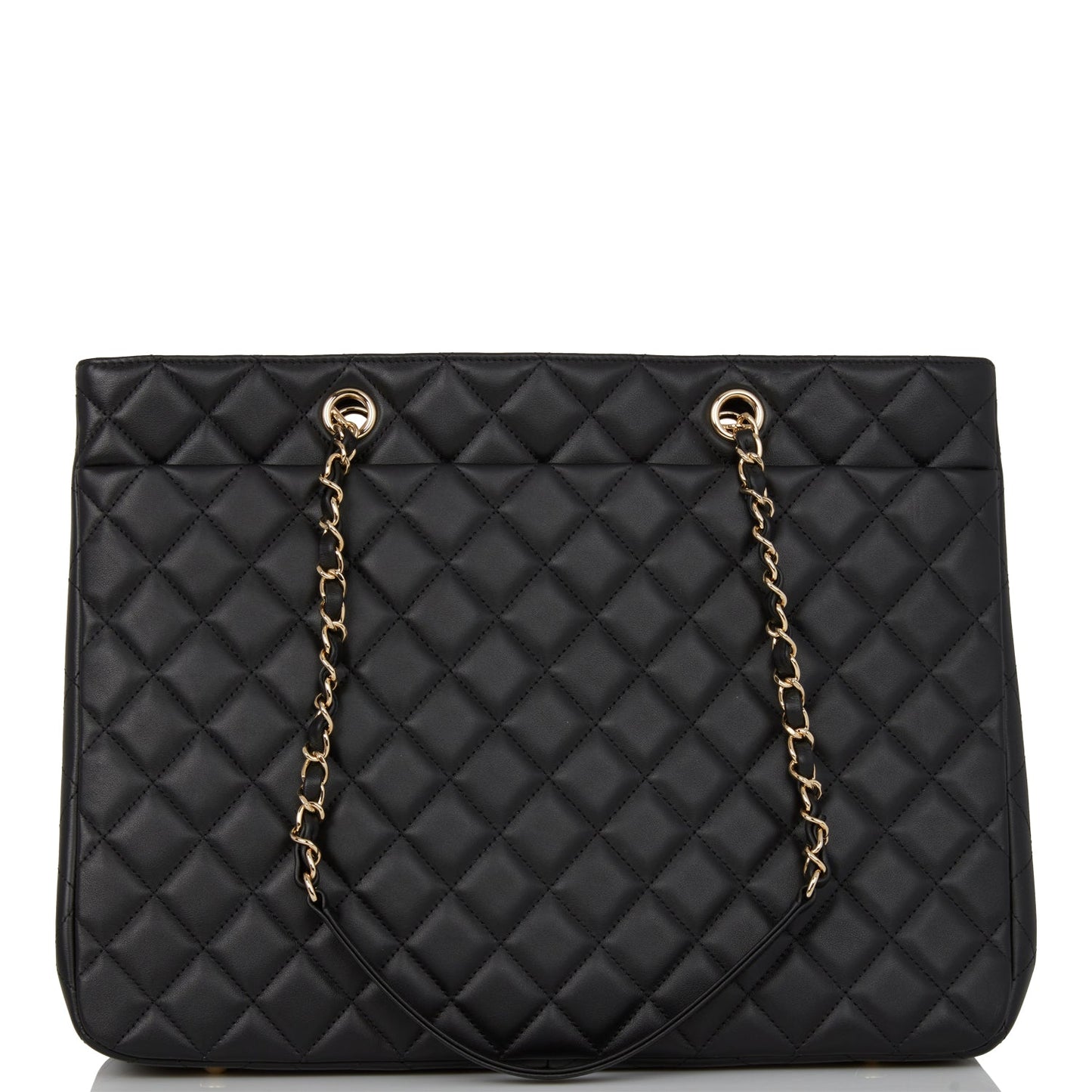 Chanel Timeless Tote Bag Black Calfskin Gold Hardware