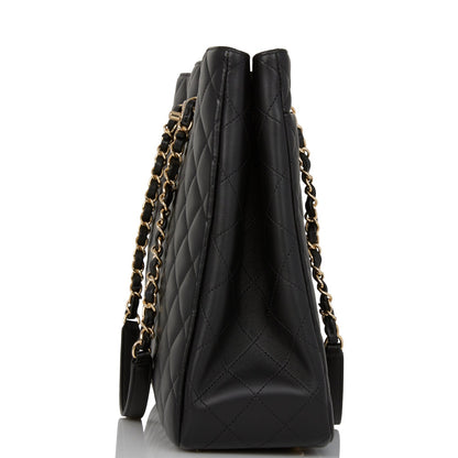 Chanel Timeless Tote Bag Black Calfskin Gold Hardware