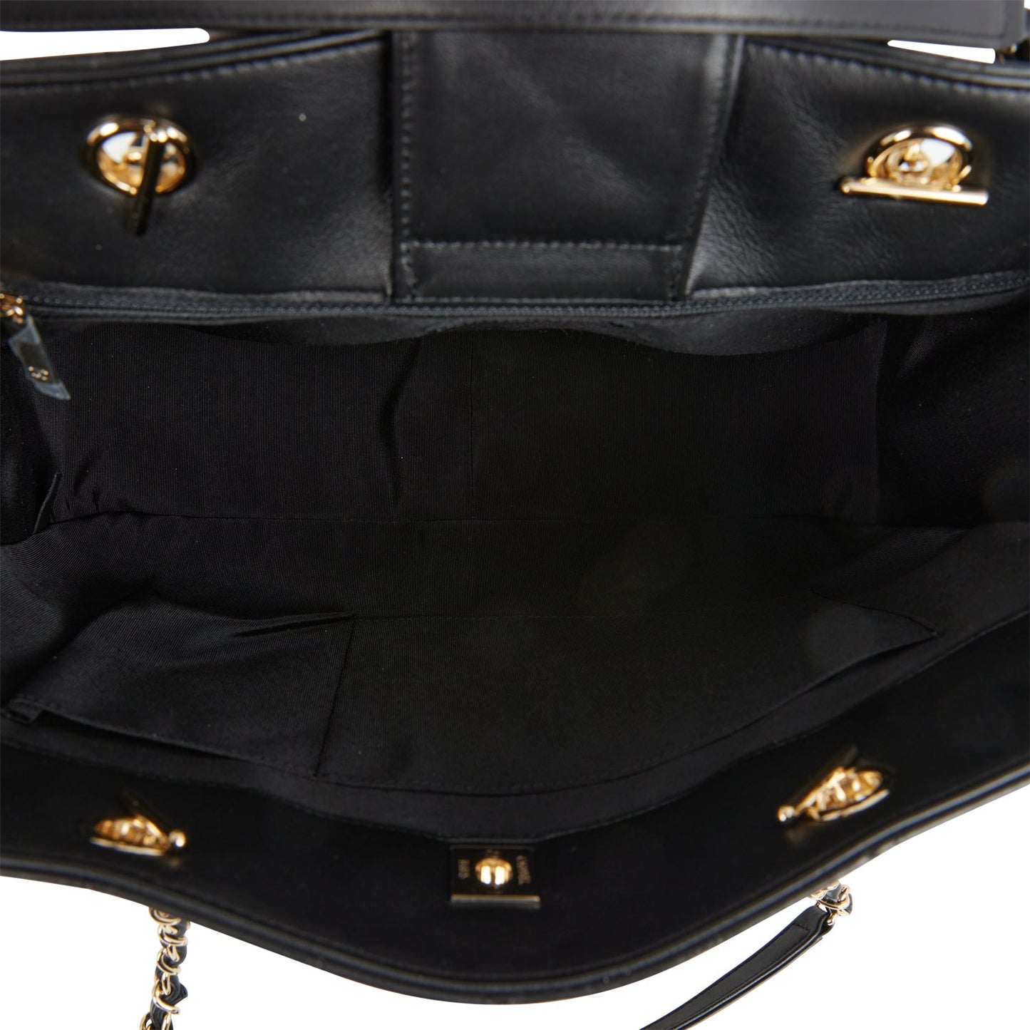 Chanel Timeless Tote Bag Black Calfskin Gold Hardware