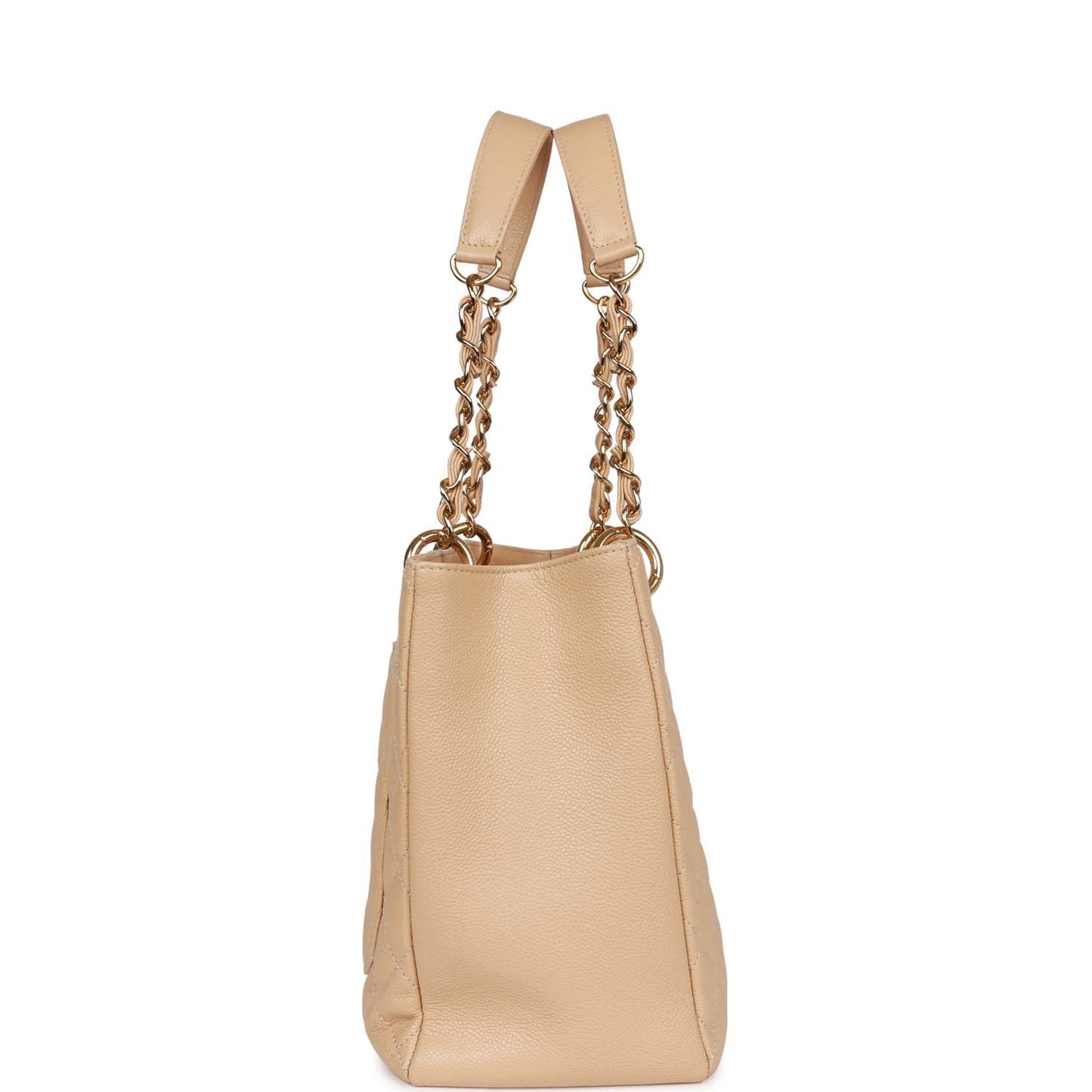 Chanel Grand Shopping Tote (GST) Beige Caviar Gold Hardware