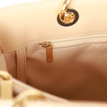 Chanel Grand Shopping Tote (GST) Beige Caviar Gold Hardware