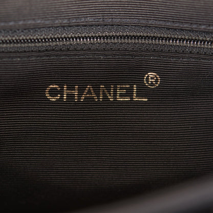Chanel Vintage Mini Kelly Bag Black Satin Gold Hardware